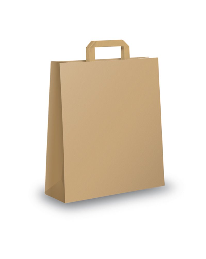 SCATOLA 250 SHOPPERS 36X12X41CM AVANA NEUTRO PIATTINA