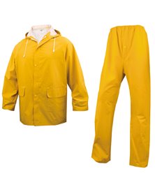 COMPLETO IMPERMEABILE EN304 Tg. L giallo (giacca+pantalone)