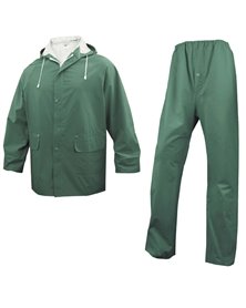 COMPLETO IMPERMEABILE EN304 Tg. L verde (giacca+pantalone)