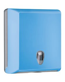 Dispenser asciugamani piegati C/Z azzurro Soft Touch