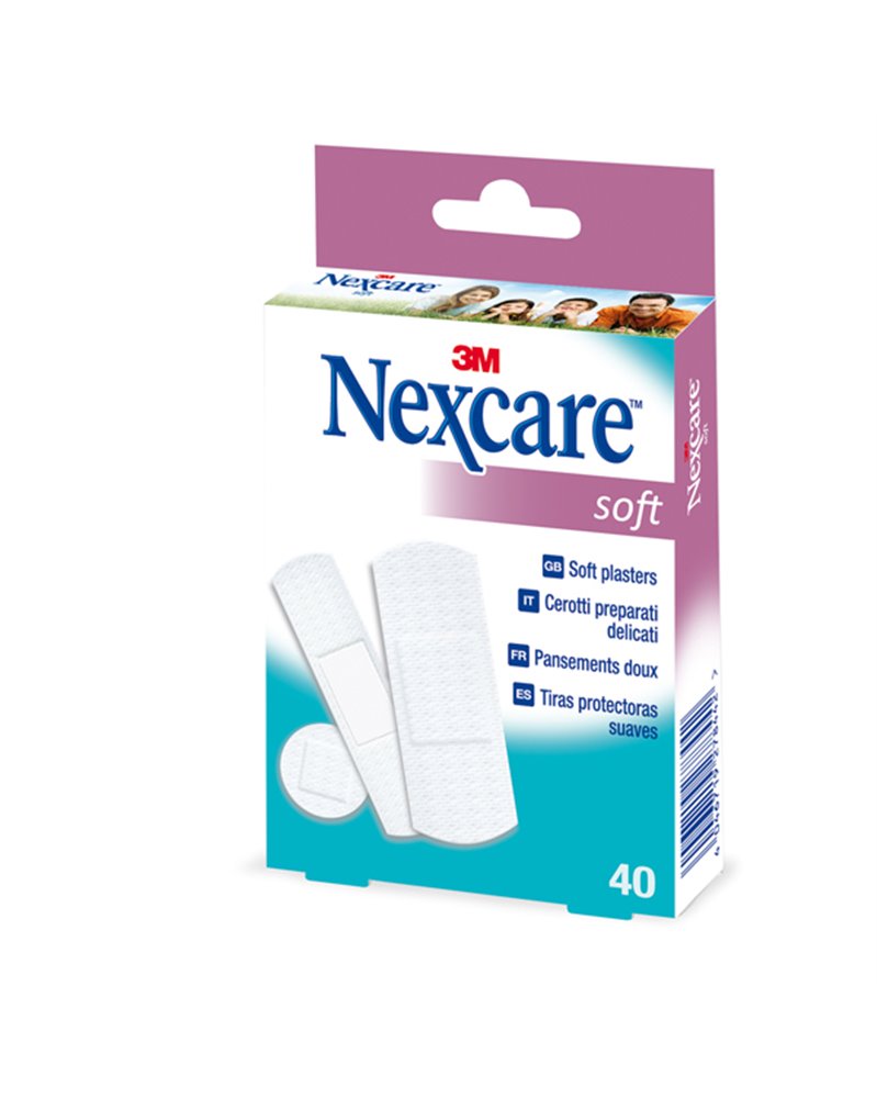 Box 40 CEROTTI Soft BIANCHI in TNT ASSORTITI NEXCARE