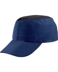 CASCHETTO ANTI-URTO BLU tipo baseball COLTAN