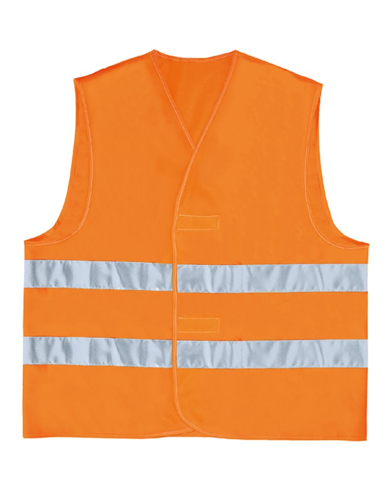 GILET ALTA VISIBILITA' ARANCIO FLUO Tg. L