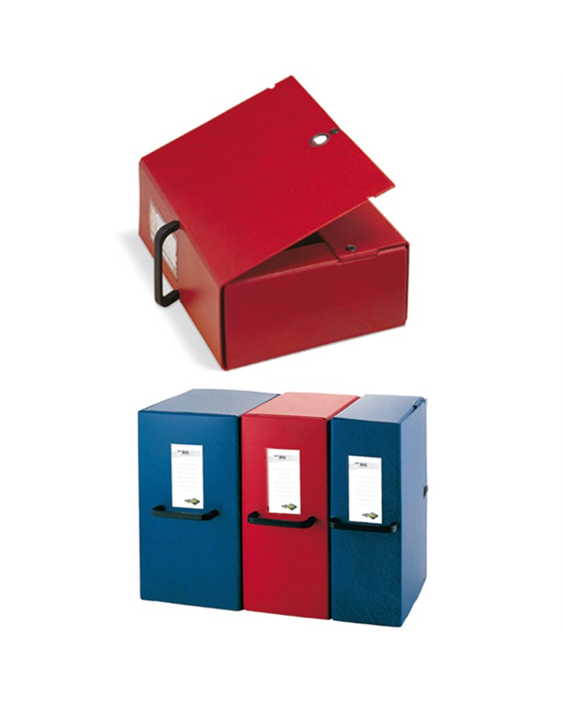 Scatola archivio Big 200 250x350mm blu c/maniglia Sei Rota
