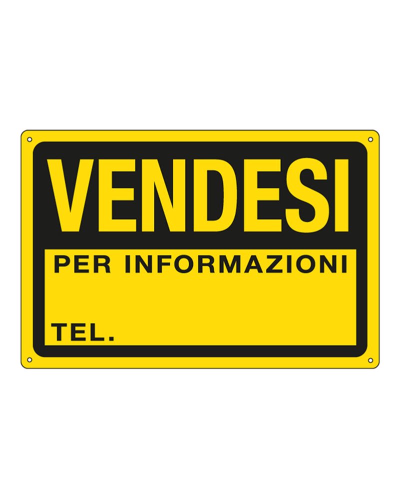 CARTELLO IN PPL 30x20cm 'VENDESI' CARTELLO IN PPL 30x20cm 'VENDESI'