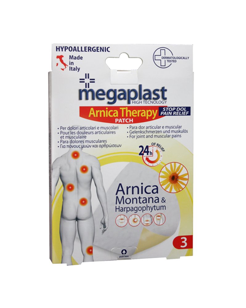 Scatola 3 CEROTTI ARNICA 9x14cm Megaplast