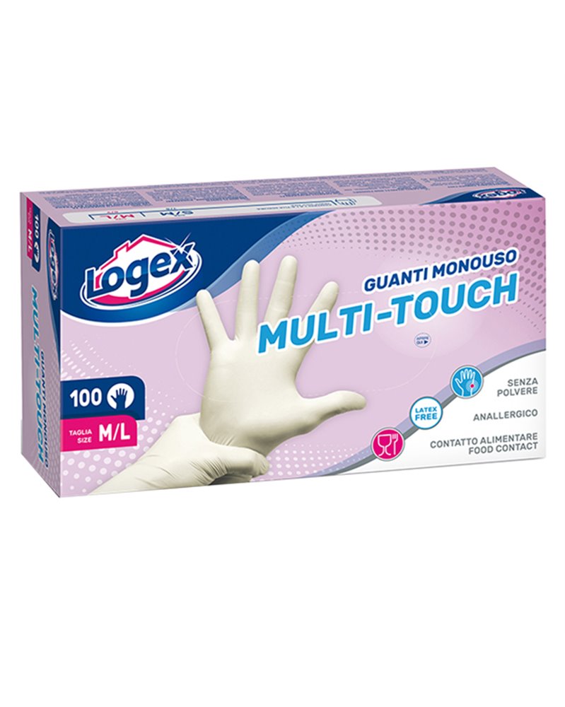 SCATOLA 100 GUANTI IN VINILE NON talcati Tg. M/L
