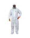 TUTA PROTEZ.DA RISCHIO CHIMICO DT125 Tg. XL bianco-arancio MONOUSO