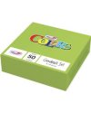 50 TOVAGLIOLI CARTA 33X33CM 2 VELI VERDE ACIDO Dopla