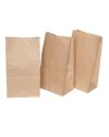 100 SACCHETTI AVANA 8x16cm +2,5cm IN CARTA KRAFT
