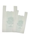 Scatola 500 Shoppers bianchi 18Âµ 22x40CM 6+6cm Mater-Bi
