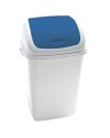 Pattumiera a basculante 50Lt Rif Basic Bianco/Blu