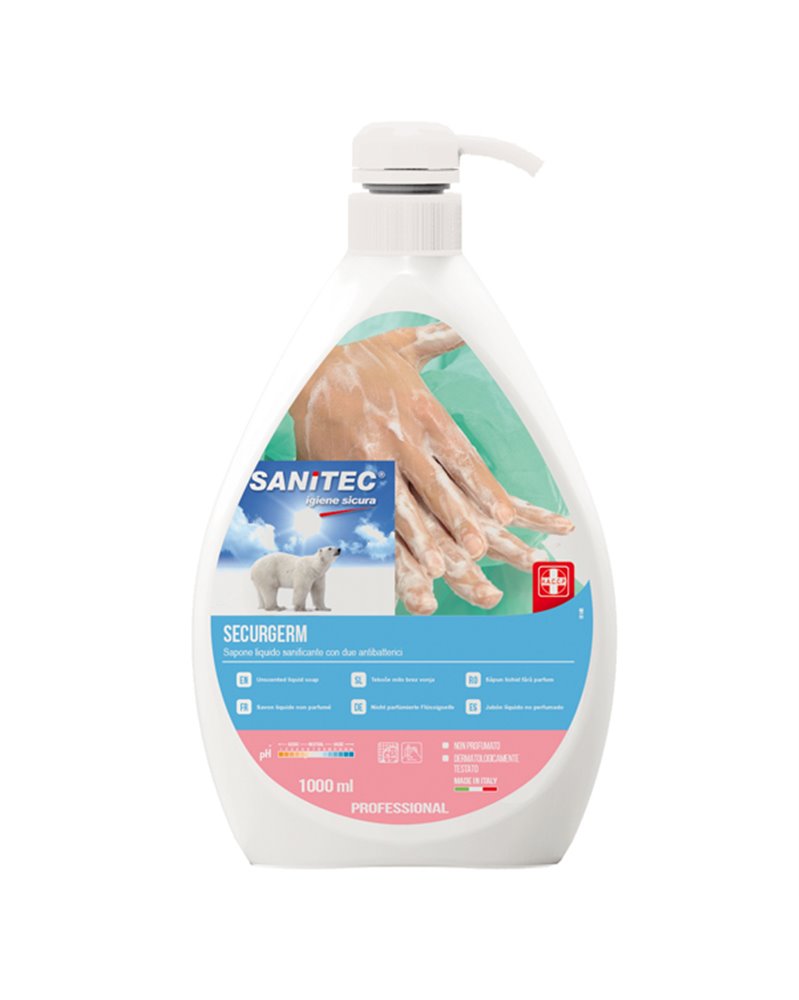 Sapone liquido 1Lt con antibatterico Securgerm Sanitec