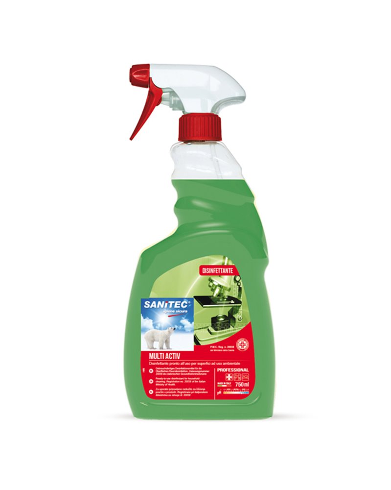 Sgrassatore Disinfettante Multi Activ 750ml Sanitec Sgrassatore Disinfettante Multi Activ 750ml Sanitec
