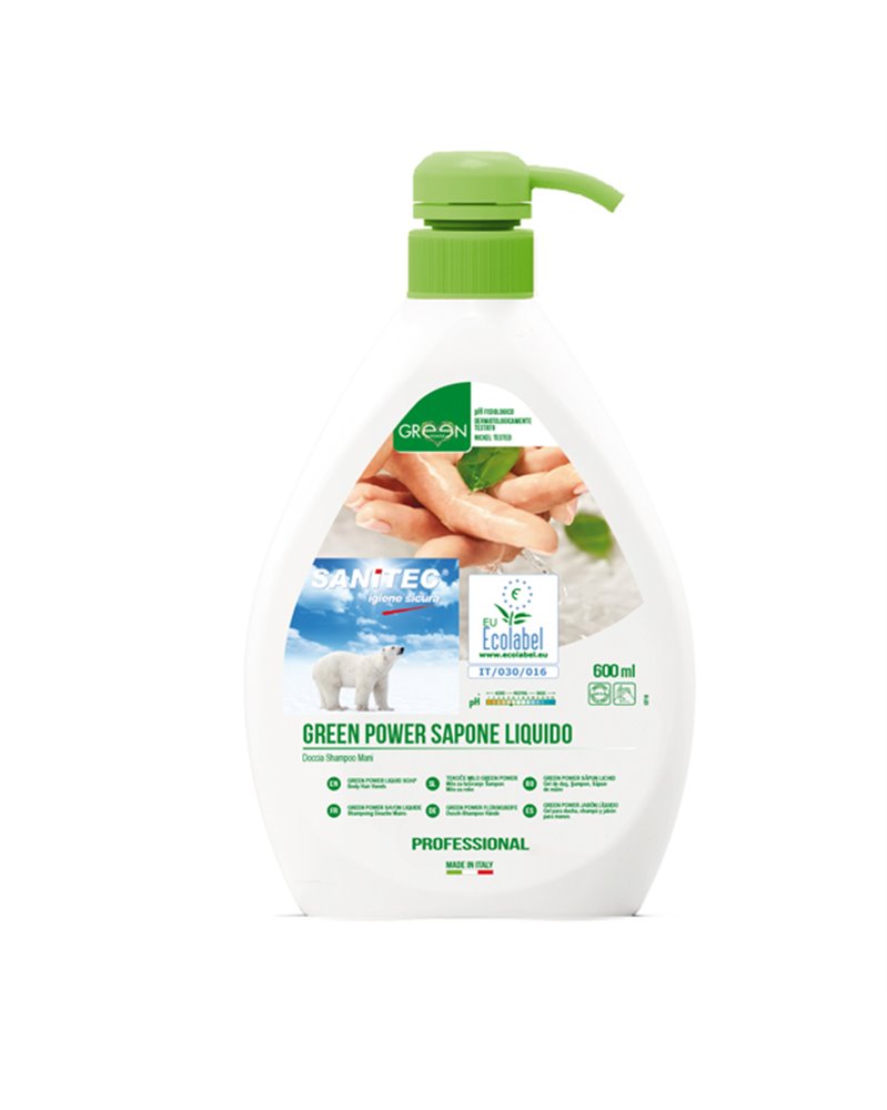 Sapone liquido 600ml Green Power Sanitec