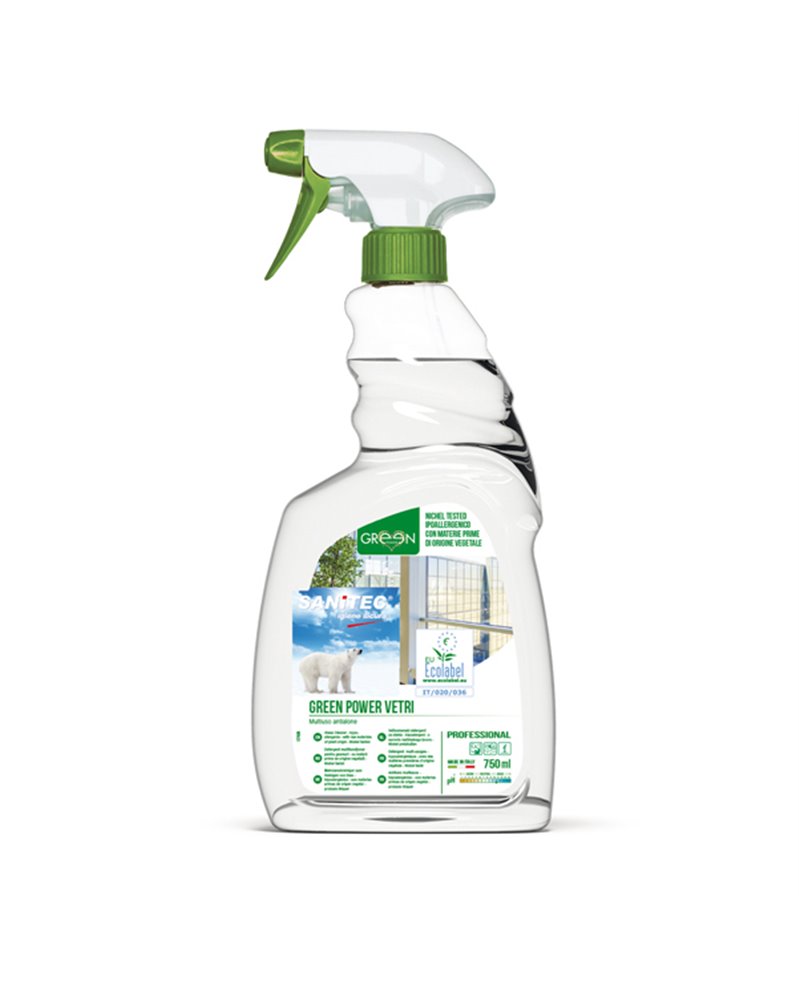 Detergente Vetri 750ml Green Power Sanitec