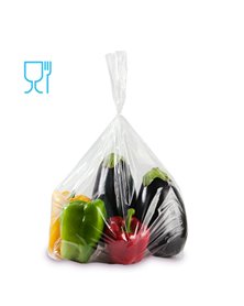 100 SACCHETTI ALIMENTI 8X12cm REX IN POLITENE
