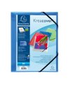 CARTELLINA PERSONALIZ. IN PP C/ELASTICO BLU TRASPARENTE 24x32CM KREACOVER