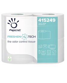 Pacco 4RT Carta igienica 2 veli 33,3mt 300 strappi Freshen Tech Papernet