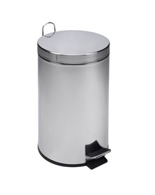 Pattumiera 12Lt a pedale in acciaio inox