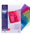 Busta forata c/chiusura in velcro in pp colorato f.to 24x32cm per A4 Exacompta