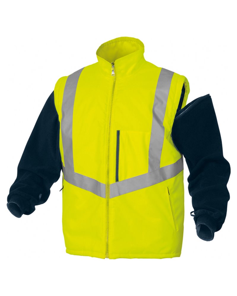 Parka 4in1 Optimum 2 alta visibilitA' - giallo fluo - tg. XXL - DeltaPlus