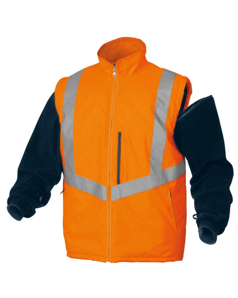 Parka 4in1 Optimum 2 alta visibilitA' - arancio fluo - tg. M - DeltaPlus