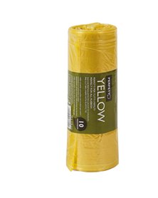10 Sacchi rifiuti 70x110cm - 120Lt 20Âµ Giallo Classic