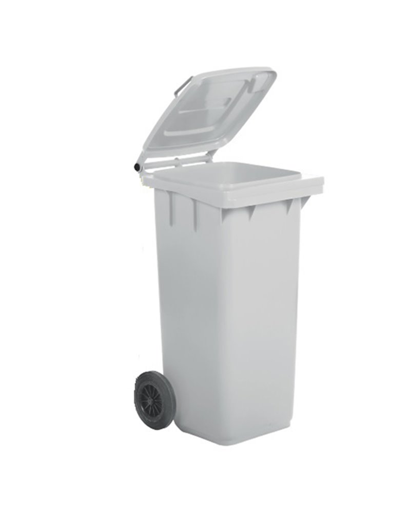Bidone carrellato 120Lt bianco per raccolta differenziata Bidone carrellato 120Lt bianco per raccolta differenziata