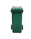 Bidone carrellato 240Lt verde scuro per raccolta differenziata Bidone carrellato 240Lt verde scuro per raccolta differenziata
