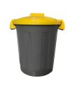Contenitore portarifiuti Dusty 25Lt c/coperchio giallo