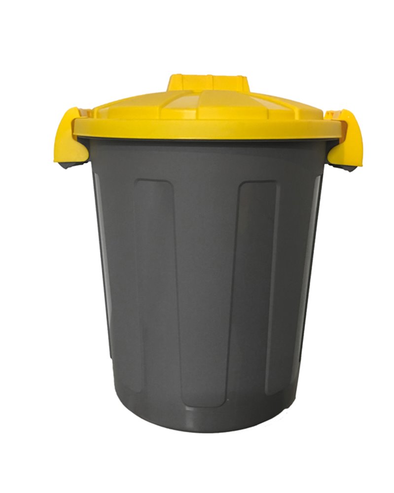 Contenitore portarifiuti Dusty 25Lt c/coperchio giallo