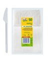 50 Coltelli Compact in PLA bianco DoplaGreen 50 Coltelli Compact in PLA bianco DoplaGreen