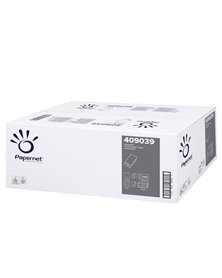 Pacco 266 asciugamani piegati a V goffrato onda Ecolabel Papernet