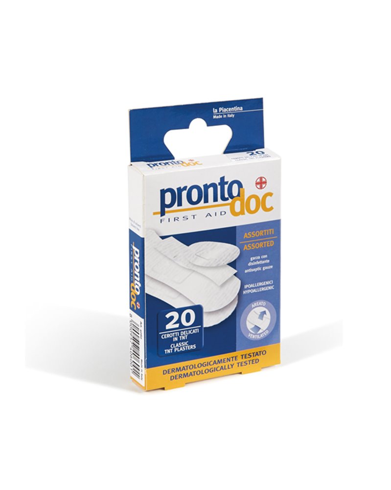 Scatola 20 Cerotti delicati in TNT ProntoDoc Scatola 20 Cerotti delicati in TNT ProntoDoc