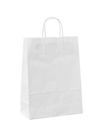 25 shoppers carta 14x9x20CM bianco neutro cordino