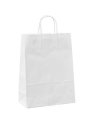 25 shoppers carta 36x12x41CM bianco neutro cordino