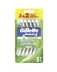 Gillette Sensor 3 Sensitive - usagetta 3+2pz