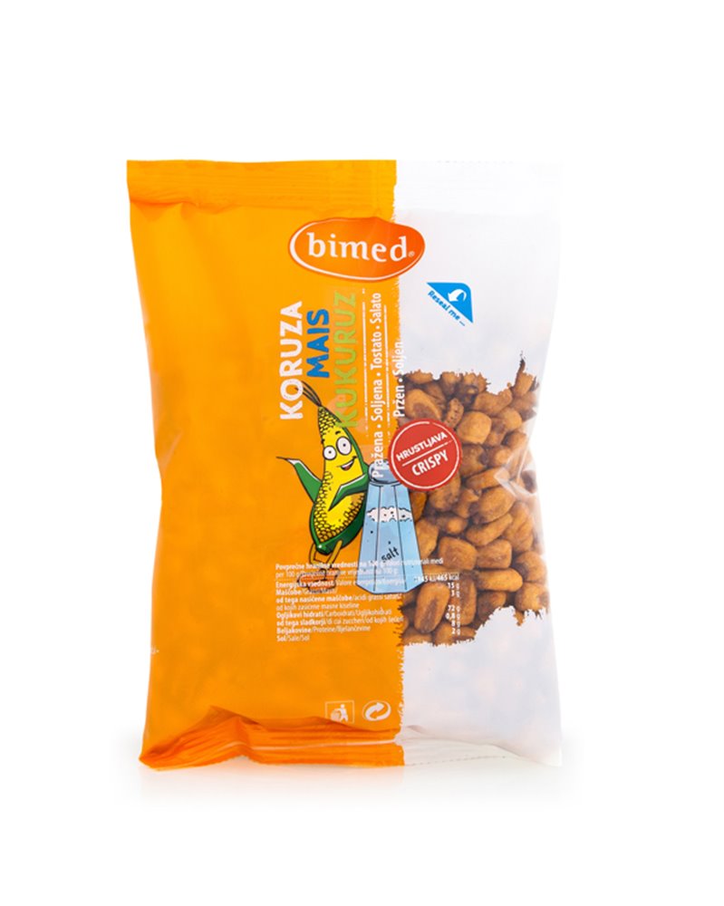Mais tostato salato extra croccante 200gr - Bimed