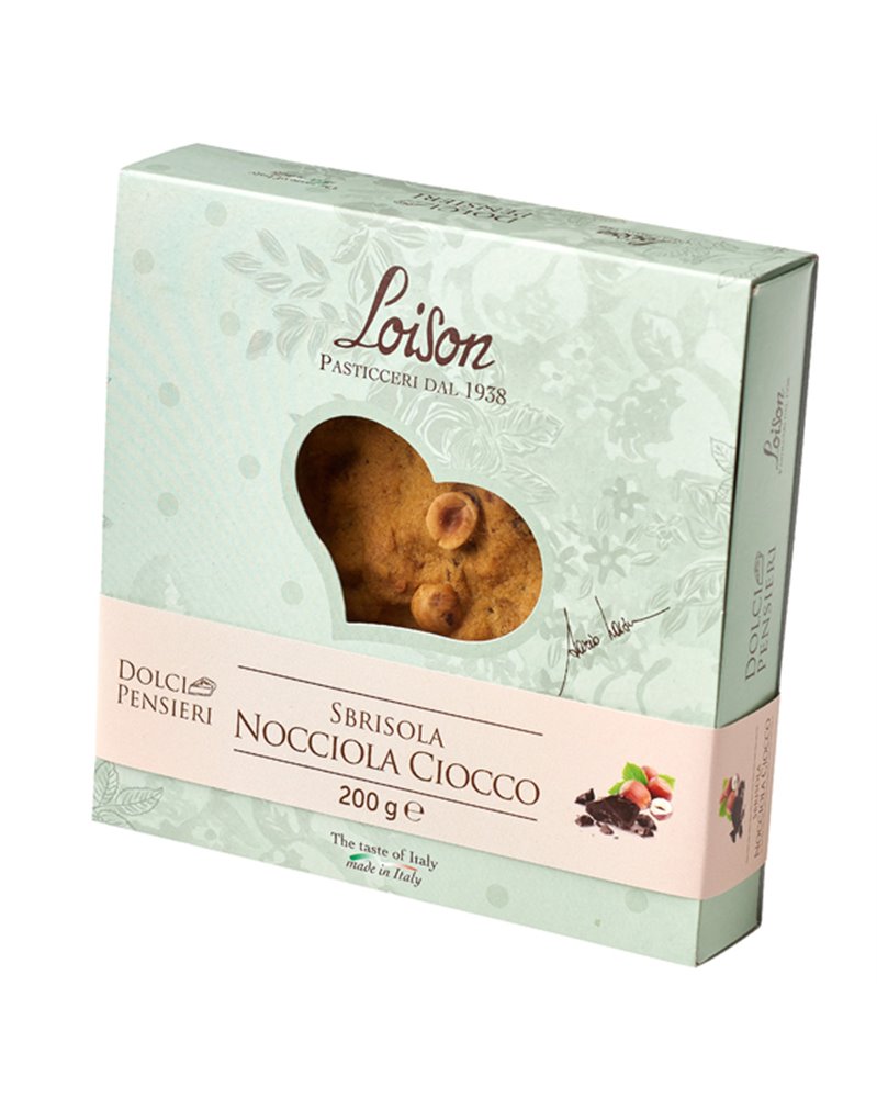 Torta Sbrisola Nocciola ciocco 200gr - Loison Torta Sbrisola Nocciola ciocco 200gr - Loison