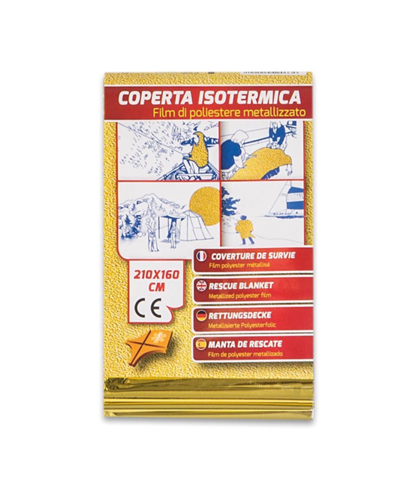 Coperta isotermica oro/argento Coperta isotermica oro/argento