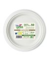 50 Piatti piani Ã˜220mm BIODEGRADABILI Dopla Green art.7701