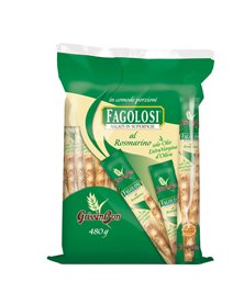 Grissini Fagolosi gusto rosmarino multipack 480gr (40 monoporzioni)