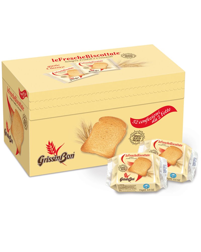 LeFrescheBiscottate multipack da 52 monoporzioni da 15g LeFrescheBiscottate multipack da 52 monoporzioni da 15g