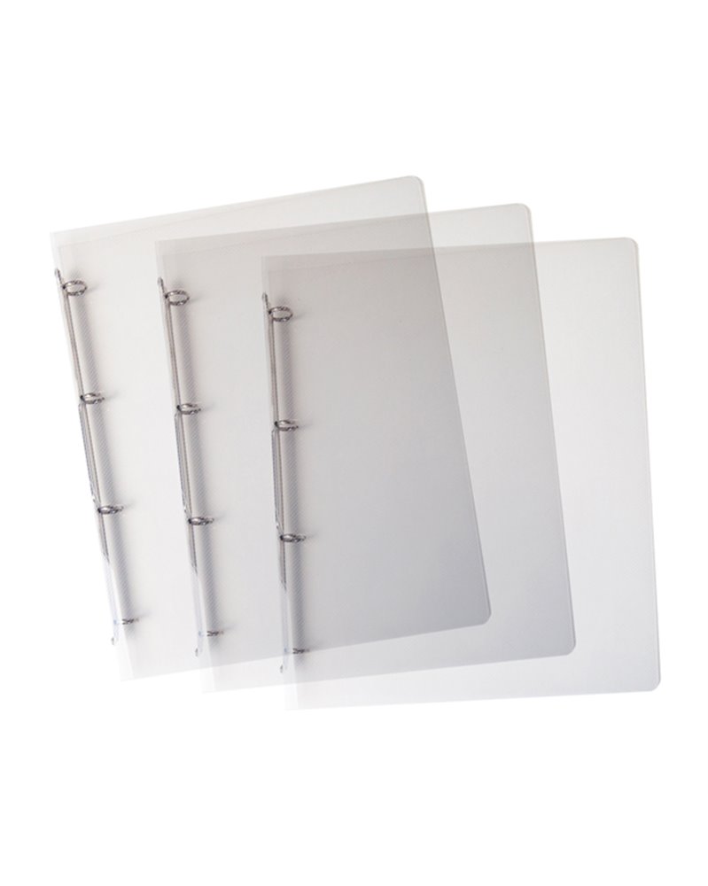 Raccoglitore Lumina 22X30 4 anelli tondi D15 PP trasparente Favorit