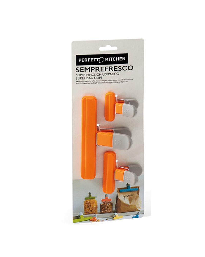 Set 3 Pinzoni chiudi pacco Semprefresco Perfetto