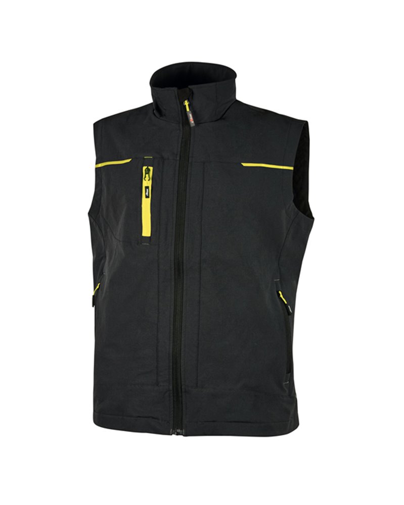 Gilet da lavoro Saturn nero/giallo Taglia M U-Power