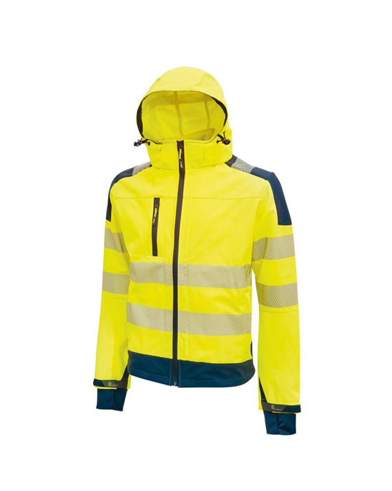 Giacca Softshell alta visibilitA' Miky giallo fluo Taglia L U-Power