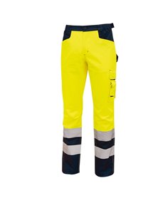 Pantalone invernale alta visibilitA' Beacon giallo fluo Taglia M U-Power