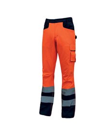 Pantalone invernale alta visibilitA' Beacon arancio fluo Taglia M U-Power